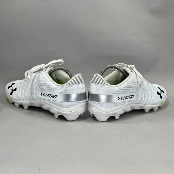 Under Armour Nitro Football Cleats Mens Size 15 White Black Athletic Performance - Picture 6 of 13